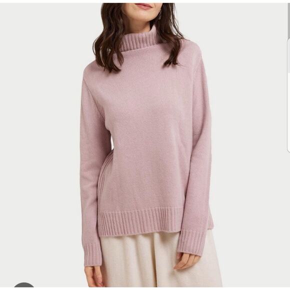 GENTLE HERD 100% Cashmere Turtleneck Knit Pullover Jumper size Large oversized - Picture 1 of 13